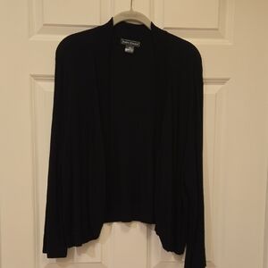 Jessica Howard Black Short Cardigan Sweater 2X